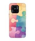 Custom Printed Case Cover for Xiaomi Redmi 10 Power Close Up Colorful Puzzle Piece With One Missing