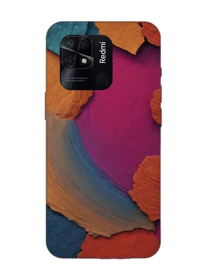 Custom Printed Case Cover for Xiaomi Redmi 10 Power Closeup Color Textured Surface