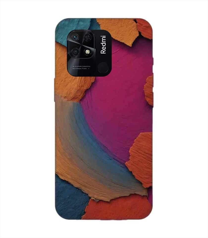 Custom Printed Case Cover for Xiaomi Redmi 10 Power Closeup Color Textured Surface