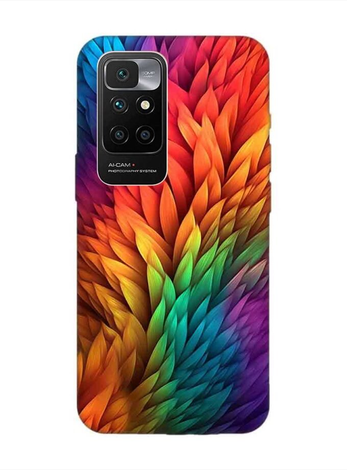 Custom Printed Case Cover for Xiaomi Redmi 10 Prime (2022) Close Up Colorful Flower With Many Leaves