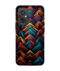 Custom Printed Case Cover for Xiaomi Redmi 11 Prime (4G) Close Up Colorful Pattern Triangles Black Background