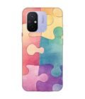 Custom Printed Case Cover for Xiaomi Redmi 12C Close Up Colorful Puzzle Piece With One Missing