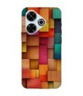 Custom Printed Case Cover for Xiaomi Redmi 13 (5G) Close Up Colorful Wooden Wall With Lot Different Colors