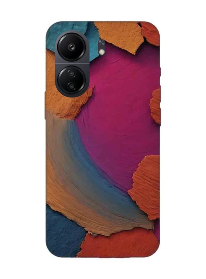 Custom Printed Case Cover for Xiaomi Redmi 13C (4G) Closeup Color Textured Surface