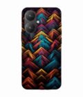 Custom Printed Case Cover for Xiaomi Redmi 13C (5G) Close Up Colorful Pattern Triangles Black Background