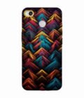 Custom Printed Case Cover for Xiaomi Redmi 3S Prime Close Up Colorful Pattern Triangles Black Background
