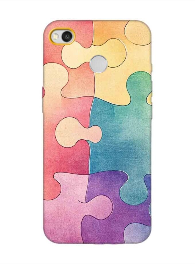 Custom Printed Case Cover for Xiaomi Redmi 3S Prime Close Up Colorful Puzzle Piece With One Missing