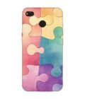 Custom Printed Case Cover for Xiaomi Redmi 4 Close Up Colorful Puzzle Piece With One Missing