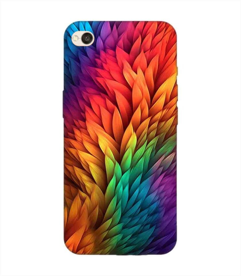Custom Printed Case Cover for Xiaomi Redmi 4A Close Up Colorful Flower With Many Leaves