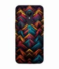 Custom Printed Case Cover for Xiaomi Redmi 5 Close Up Colorful Pattern Triangles Black Background