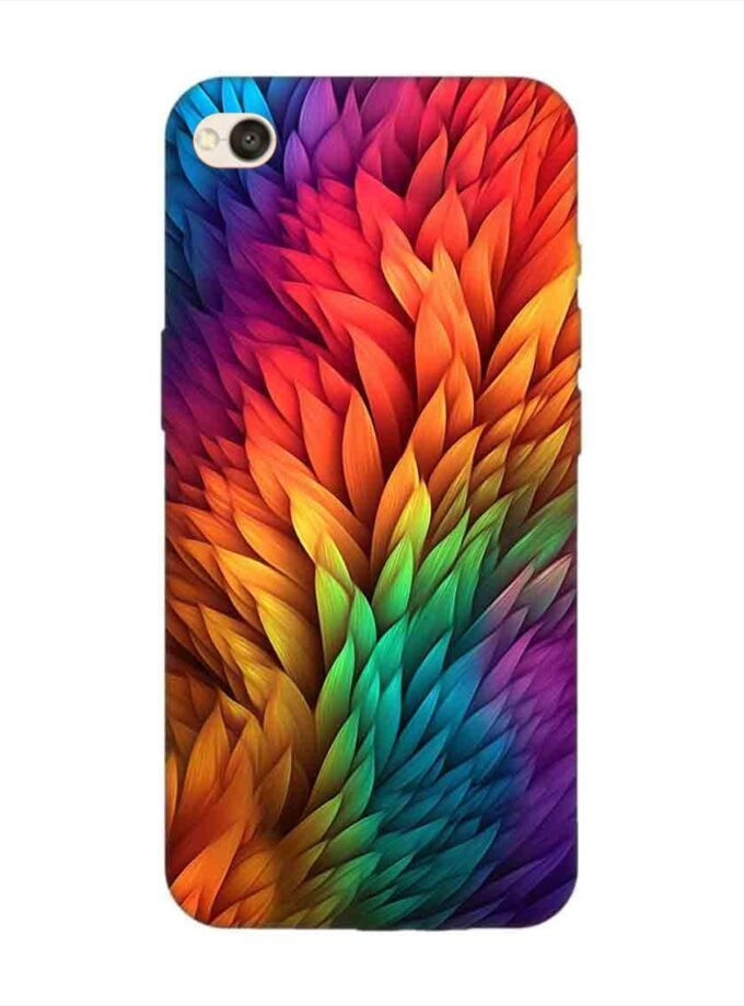 Custom Printed Case Cover for Xiaomi Redmi 5A Close Up Colorful Flower With Many Leaves
