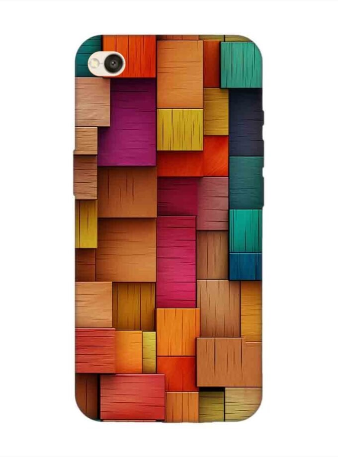 Custom Printed Case Cover for Xiaomi Redmi 5A Close Up Colorful Wooden Wall With Lot Different Colors