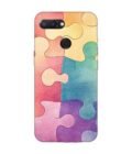 Custom Printed Case Cover for Xiaomi Redmi 6 Close Up Colorful Puzzle Piece With One Missing