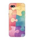 Custom Printed Case Cover for Xiaomi Redmi 6A Close Up Colorful Puzzle Piece With One Missing