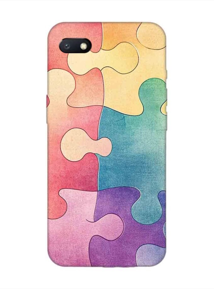 Custom Printed Case Cover for Xiaomi Redmi 6A Close Up Colorful Puzzle Piece With One Missing