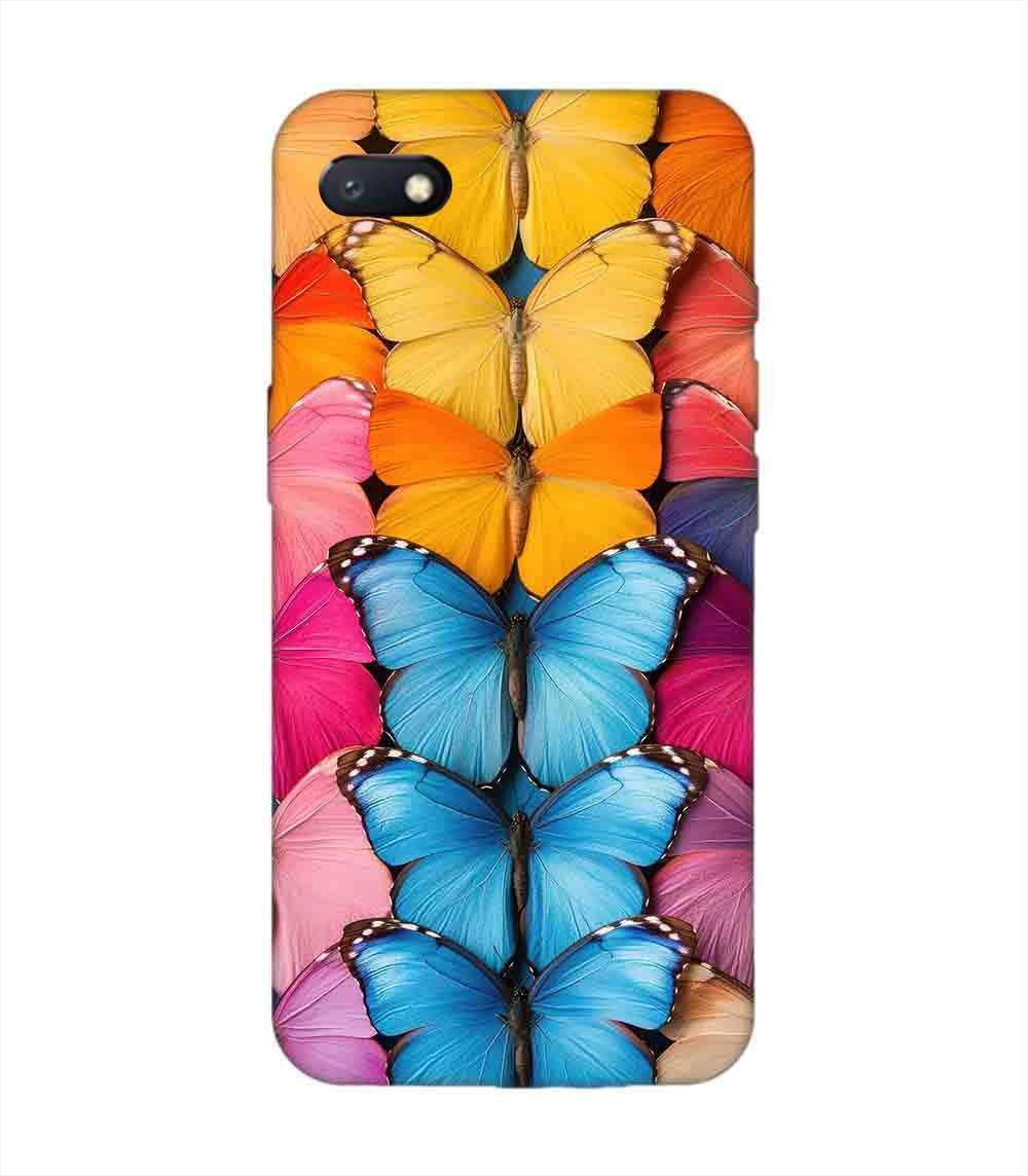 Custom Printed Case Cover for Xiaomi Redmi 6A Closeup Colorful Butterfly Collection Display