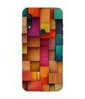 Custom Printed Case Cover for Xiaomi Redmi 7 Close Up Colorful Wooden Wall With Lot Different Colors