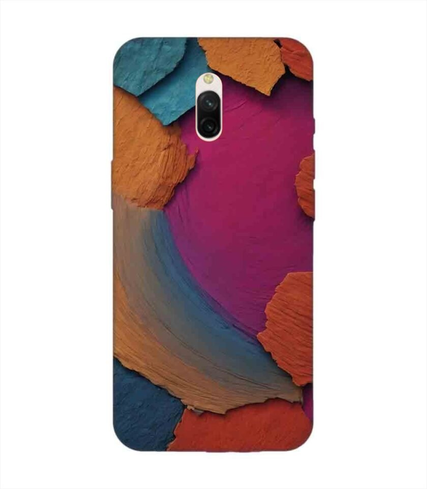 Custom Printed Case Cover for Xiaomi Redmi 8A Dual Closeup Color Textured Surface