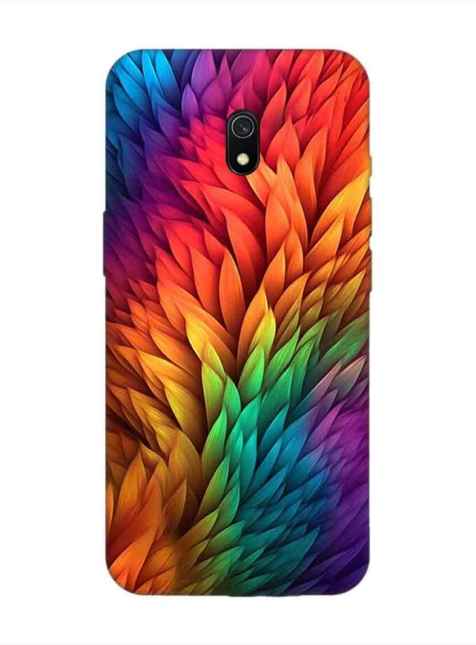 Custom Printed Case Cover for Xiaomi Redmi 8A Close Up Colorful Flower With Many Leaves