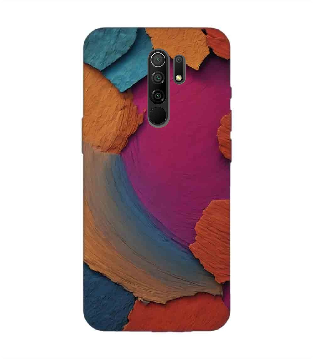 Custom Printed Case Cover for Xiaomi Redmi 9 Prime Closeup Color Textured Surface