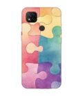 Custom Printed Case Cover for Xiaomi Redmi 9 Close Up Colorful Puzzle Piece With One Missing