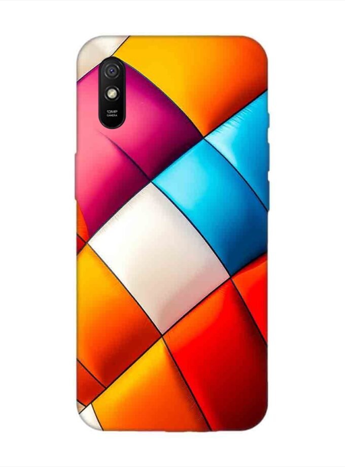 Custom Printed Case Cover for Xiaomi Redmi 9A Sport Close Up Colorful Hot Air Balloon