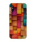 Custom Printed Case Cover for Xiaomi Redmi 9A Sport Close Up Colorful Wooden Wall With Lot Different Colors