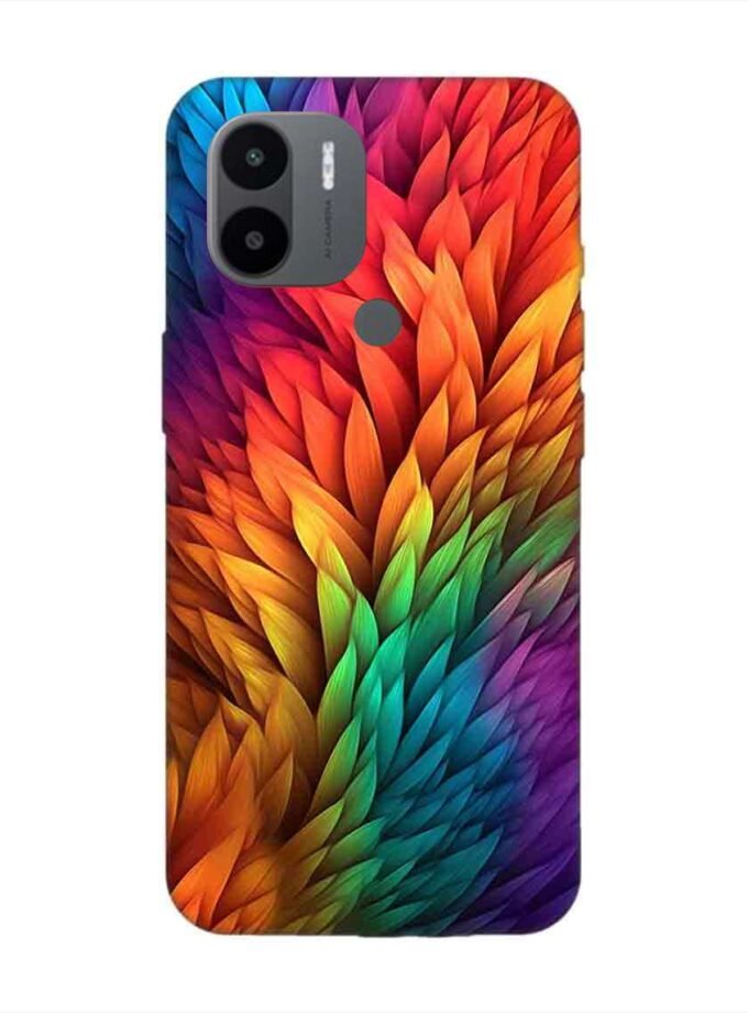 Custom Printed Case Cover for Xiaomi Redmi A1 Plus Close Up Colorful Flower With Many Leaves