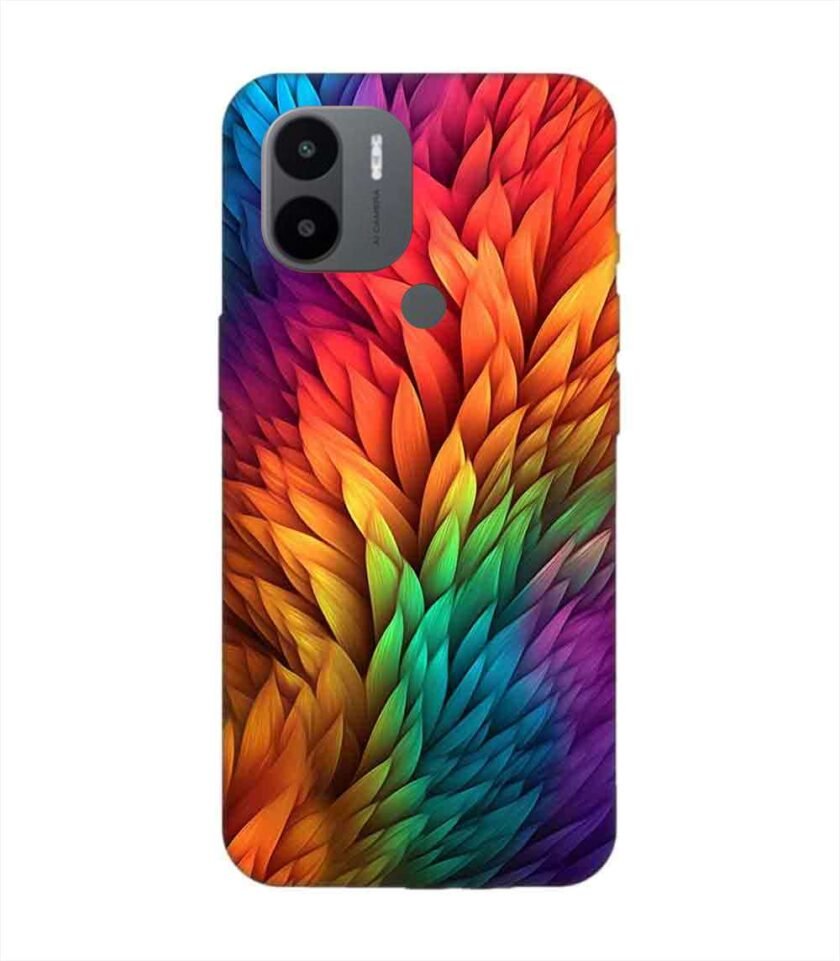 Custom Printed Case Cover for Xiaomi Redmi A1 Plus Close Up Colorful Flower With Many Leaves