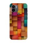 Custom Printed Case Cover for Xiaomi Redmi A1 Plus Close Up Colorful Wooden Wall With Lot Different Colors
