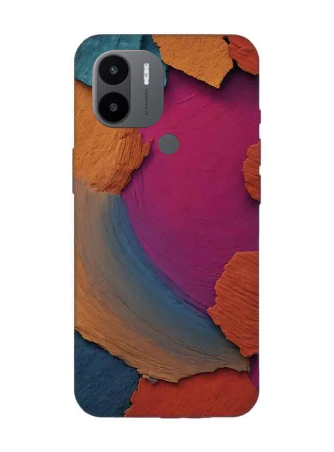 Custom Printed Case Cover for Xiaomi Redmi A1 Plus Closeup Color Textured Surface