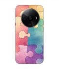 Custom Printed Case Cover for Xiaomi Redmi A3 (2024) Close Up Colorful Puzzle Piece With One Missing