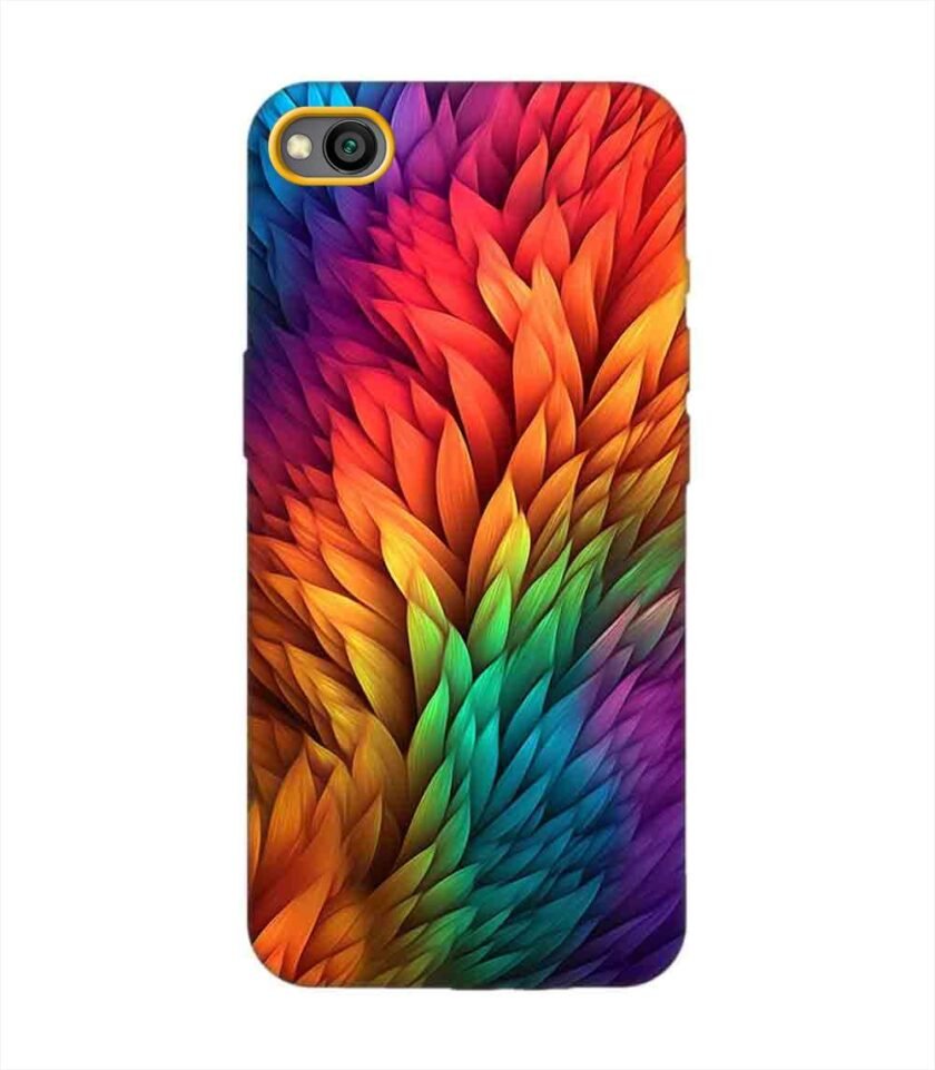 Custom Printed Case Cover for Xiaomi Redmi Go Close Up Colorful Flower With Many Leaves