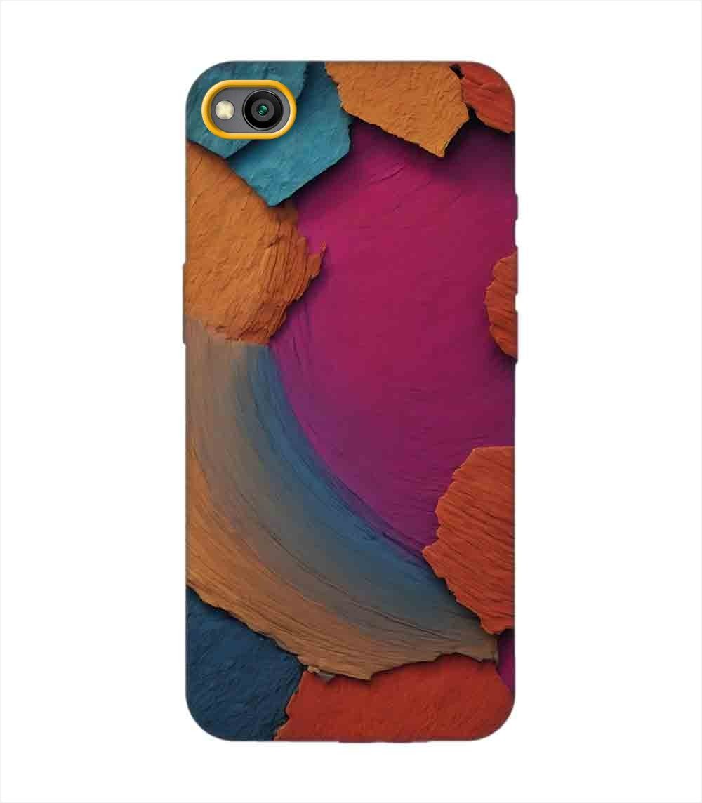 Custom Printed Case Cover for Xiaomi Redmi Go Closeup Color Textured Surface