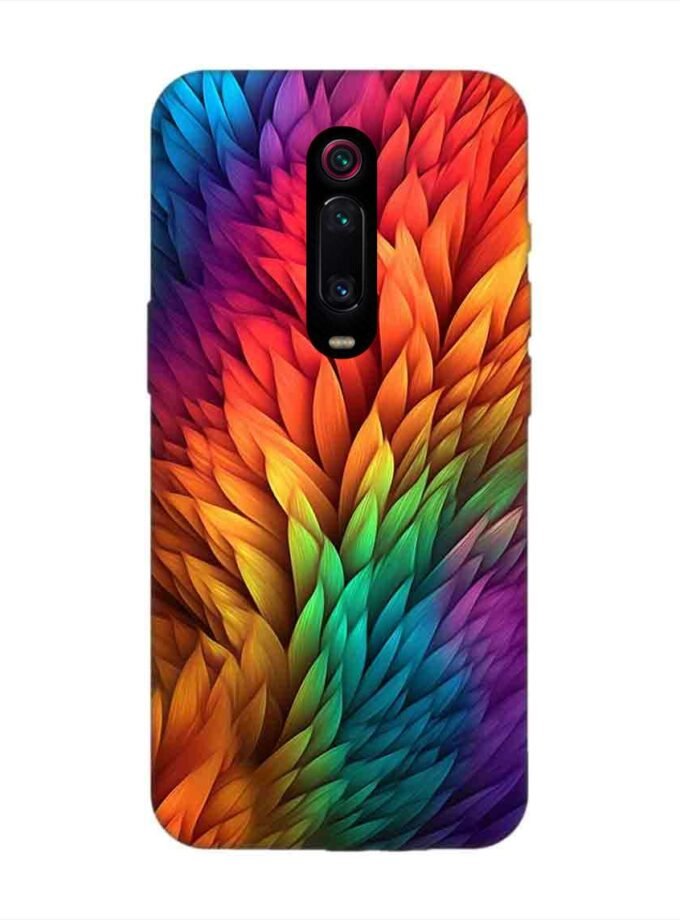 Custom Printed Case Cover for Xiaomi Redmi K20 Pro Close Up Colorful Flower With Many Leaves