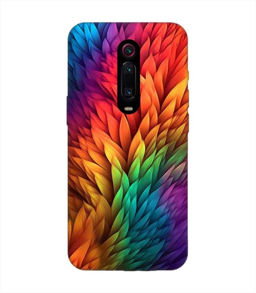 Custom Printed Case Cover for Xiaomi Redmi K20 Close Up Colorful Flower With Many Leaves