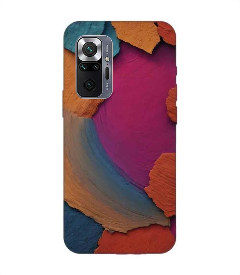 Custom Printed Case Cover for Xiaomi Redmi Note 10 Pro Closeup Color Textured Surface