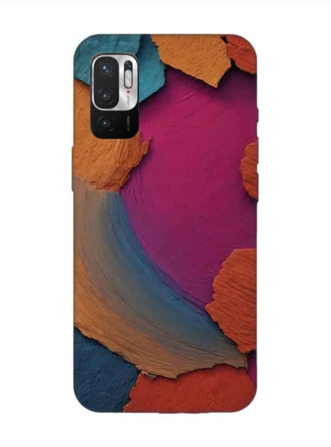 Custom Printed Case Cover for Xiaomi Redmi Note 10T (5G) Closeup Color Textured Surface