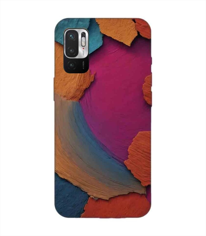 Custom Printed Case Cover for Xiaomi Redmi Note 10T (5G) Closeup Color Textured Surface