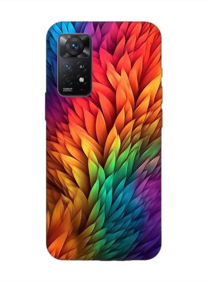 Custom Printed Case Cover for Xiaomi Redmi Note 11 Pro (4G) Close Up Colorful Flower With Many Leaves