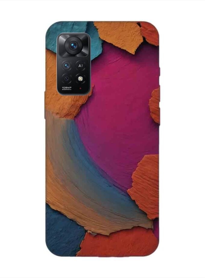 Custom Printed Case Cover for Xiaomi Redmi Note 11 Pro (4G) Closeup Color Textured Surface
