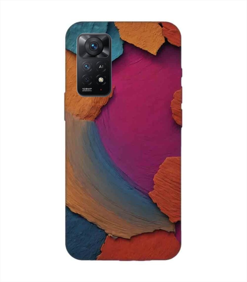 Custom Printed Case Cover for Xiaomi Redmi Note 11 Pro (4G) Closeup Color Textured Surface