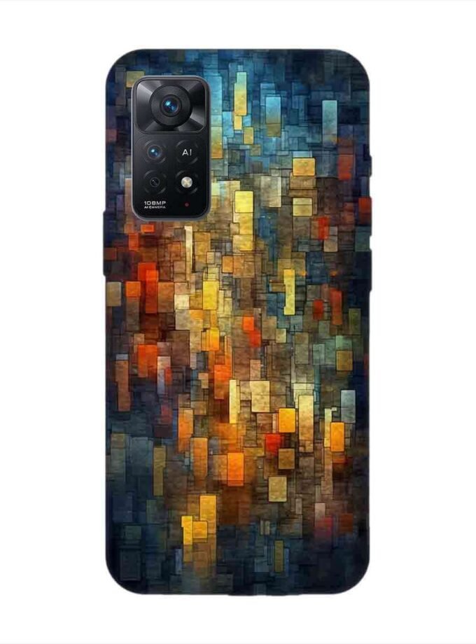 Custom Printed Case Cover for Xiaomi Redmi Note 11 Pro Plus (5G) Close Up Colorful Mosaic Squares Shapes