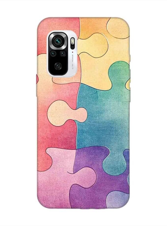 Custom Printed Case Cover for Xiaomi Redmi Note 11 Se Close Up Colorful Puzzle Piece With One Missing