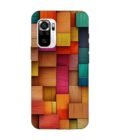 Custom Printed Case Cover for Xiaomi Redmi Note 11 Se Close Up Colorful Wooden Wall With Lot Different Colors