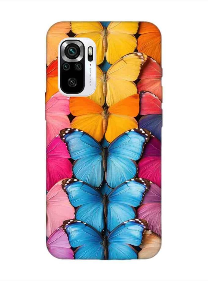 Custom Printed Case Cover for Xiaomi Redmi Note 11 Se Closeup Colorful Butterfly Collection Display