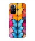 Custom Printed Case Cover for Xiaomi Redmi Note 11T (5G) Closeup Colorful Butterfly Collection Display