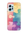 Custom Printed Case Cover for Xiaomi Redmi Note 12 (4G) Close Up Colorful Puzzle Piece With One Missing