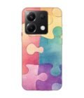 Custom Printed Case Cover for Xiaomi Redmi  Note 13 (5G) Close Up Colorful Puzzle Piece With One Missing
