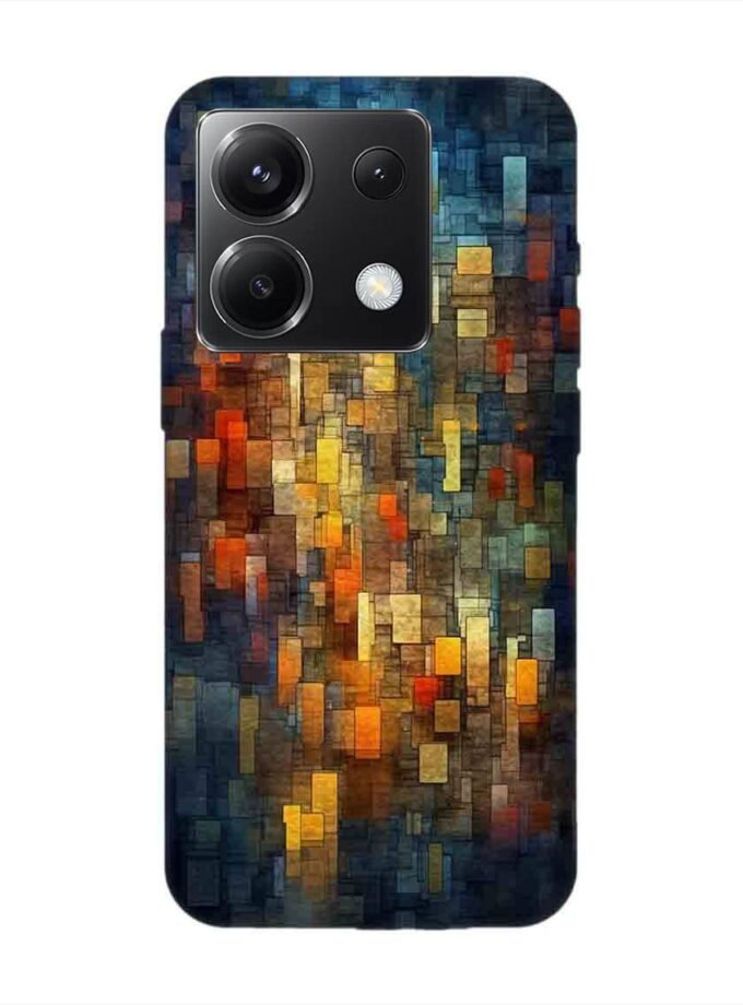 Custom Printed Case Cover for Xiaomi Redmi Note 13 Pro (5G) Close Up Colorful Mosaic Squares Shapes